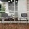 Flash Furniture HERCULES Series 5 Pack 880 lb. Capacity Gray Plastic Stack Chair with Titanium Gray Powder Coated Frame 5-RUT-F01A-GY-GG - alternate 5